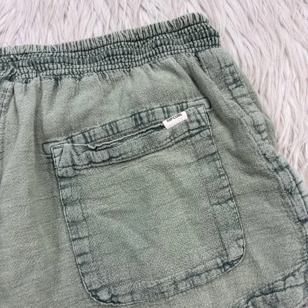 Rip Curl Women's S Mineral Green Pull On Shorts Beach Boho Resort